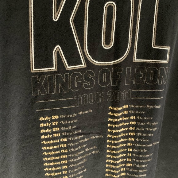 2011 kings of Leon North America tour shirt - Picture 6 of 6